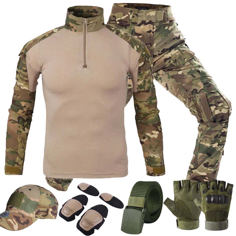 Tactical Military Shirt Cargo - MC في الهواء الطلق الدعاوى التكتيكية