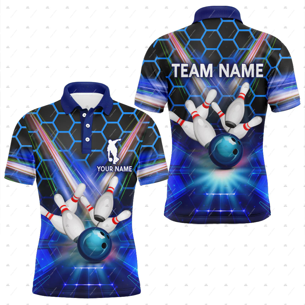 Short Sleeve Bowling Shirt Retro - قمصان بولو صيفية بأكمام قصيرة بتصميم