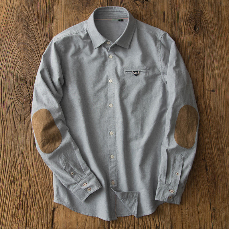 Oxford Cotton Casual Shirt Business - أكسفورد الرجعية قميص الأعمال اليابانية عارضة