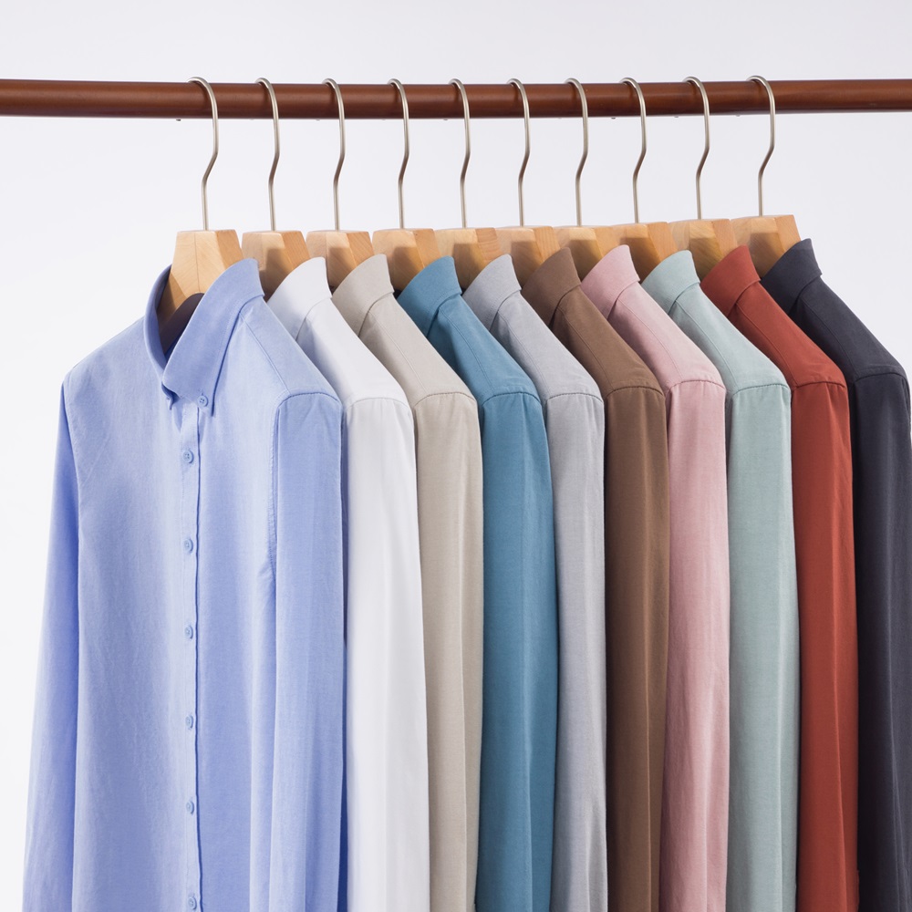 Mandarin Collar Formal Shirt Slim Fit - قميص أكسفورد رجالي جديد لعام 2026
