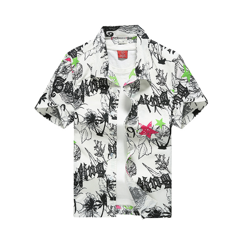 الصيف الرجال هاواي عارضة طوق ق - مراجعة Vintage Hawaiian Floral Shirt وسعره
