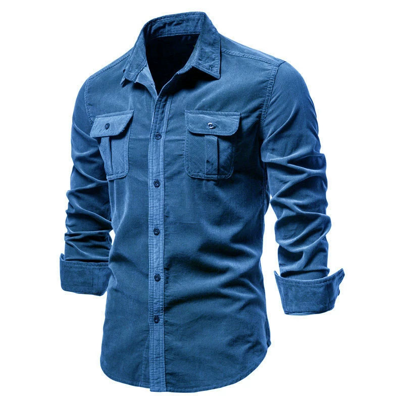 سترة قميص كاجوال للرجال من سرو - مراجعة Corduroy Button Up Shirt Men وسعره