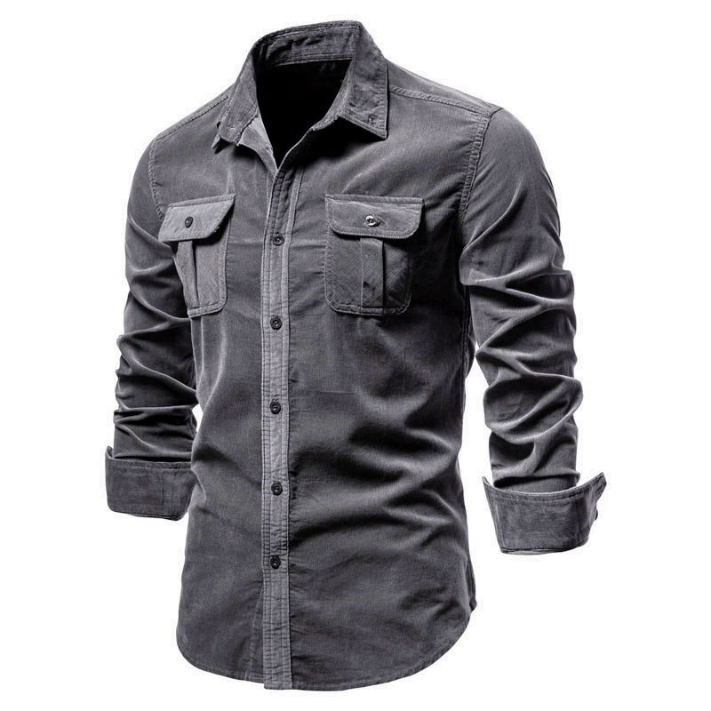 سترة قميص كاجوال للرجال من سرو - مراجعة Corduroy Button Up Shirt Men وسعره