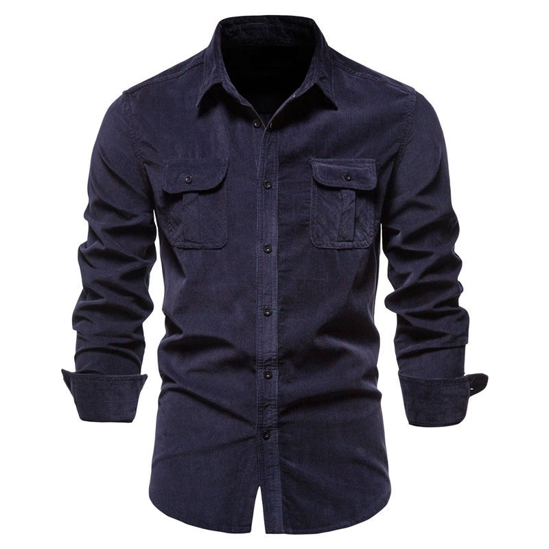سترة قميص كاجوال للرجال من سرو - مراجعة Corduroy Button Up Shirt Men وسعره