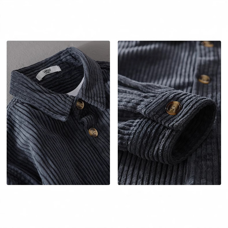 قميص رجالي جديد من الكوردوروي  - مراجعة Corduroy Button Up Shirt Men وسعره