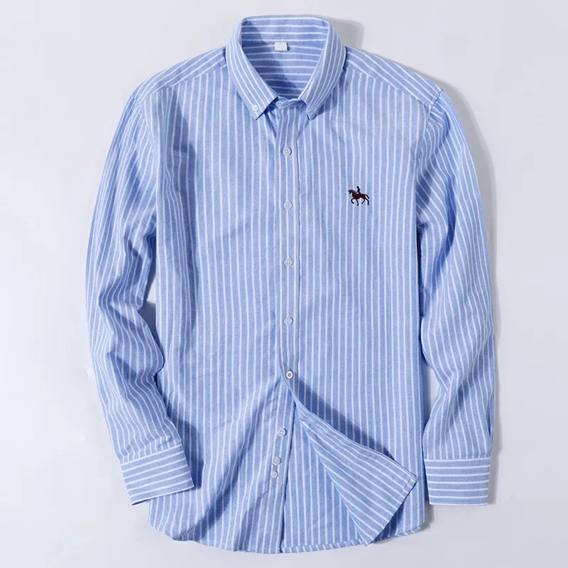 جديد 100% القطن أكسفورد قميص ل - مراجعة Oxford Cotton Casual Shirt Business وسعره