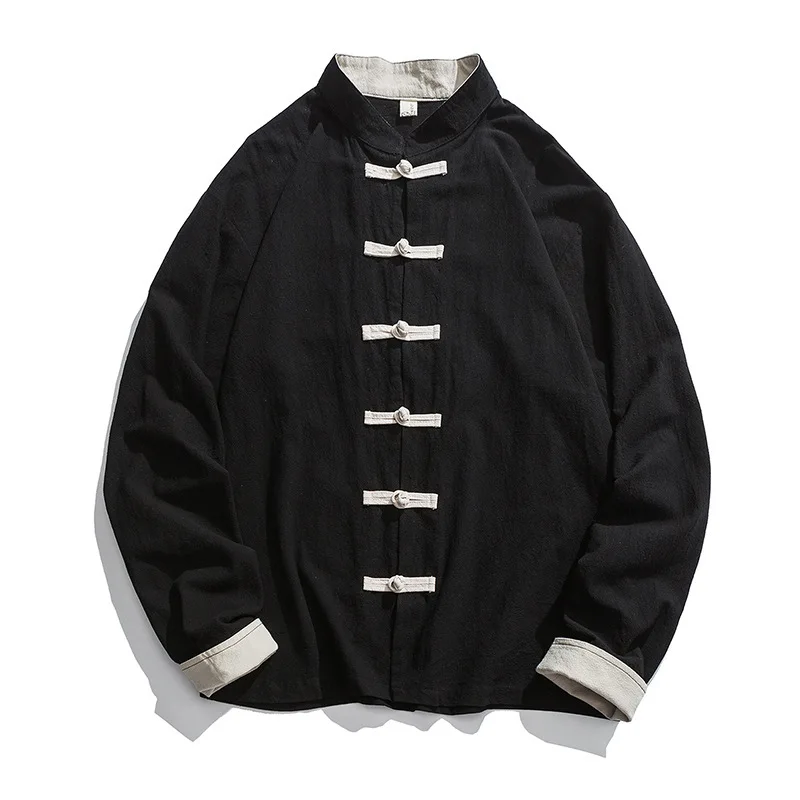 2020 جديد كيمونو سترة الرجال ا - مراجعة Mens Linen Shirt Long Sleeve وسعره