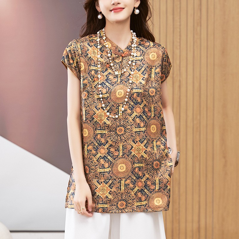 بلوزة نسائية بأكمام قصيرة وياق - مراجعة Shirts وسعره