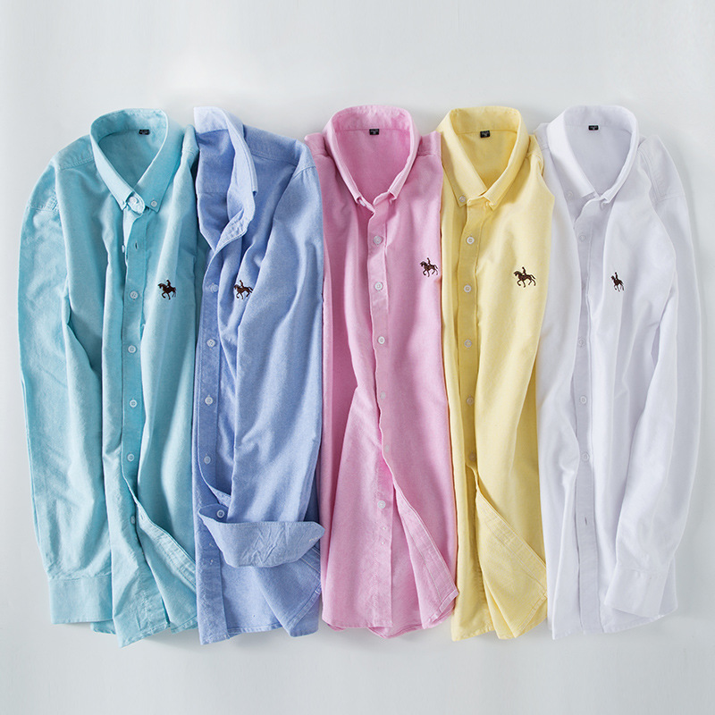 6XL 100% القطن أكسفورد قميص أب - مراجعة Oxford Cotton Casual Shirt Business وسعره