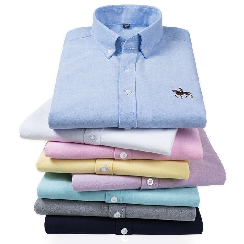 6XL 100% القطن أكسفورد قميص أب - مراجعة Oxford Cotton Casual Shirt Business وسعره