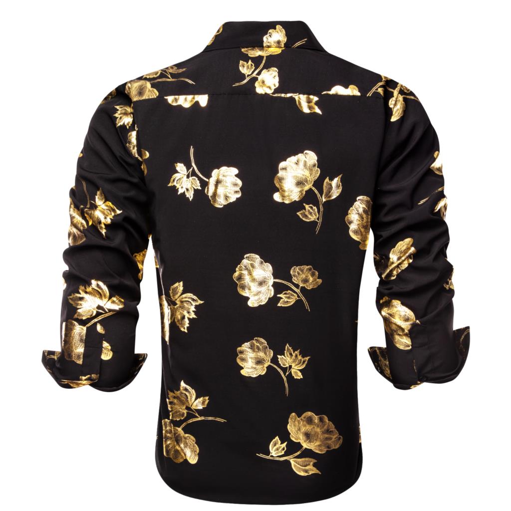 مرحبا التعادل الذهب الأسود الح - مراجعة Mens Satin Silk Dress Shirt وسعره