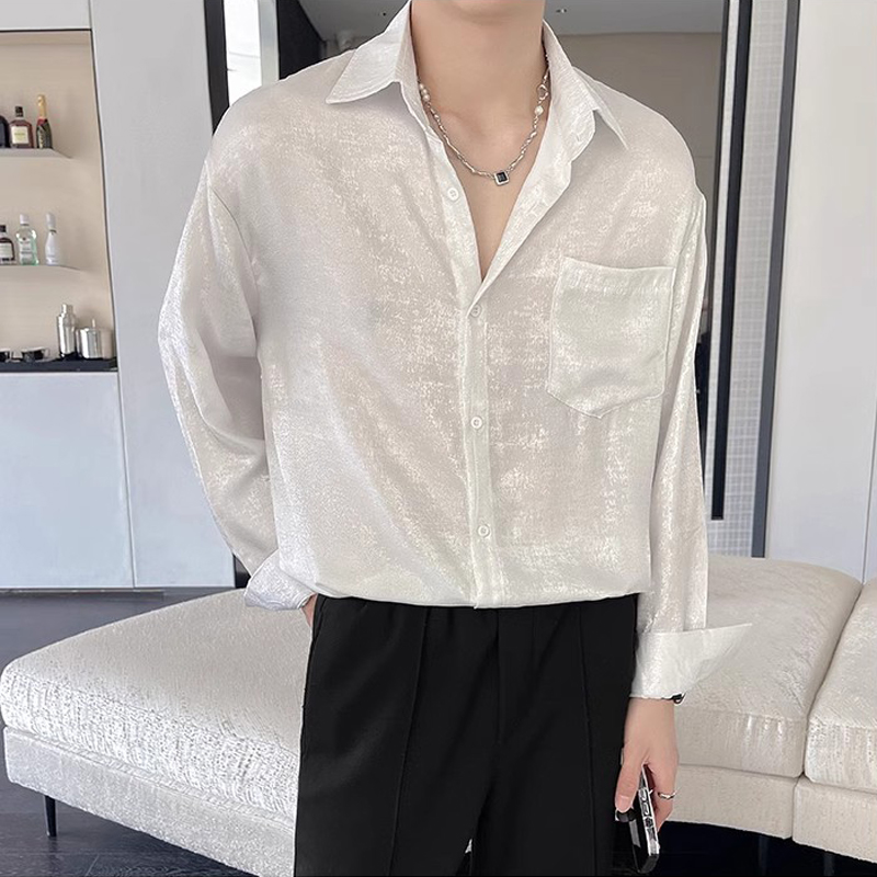 مثير الحرير الساتان قمصان للرج - مراجعة Mens Satin Silk Dress Shirt وسعره