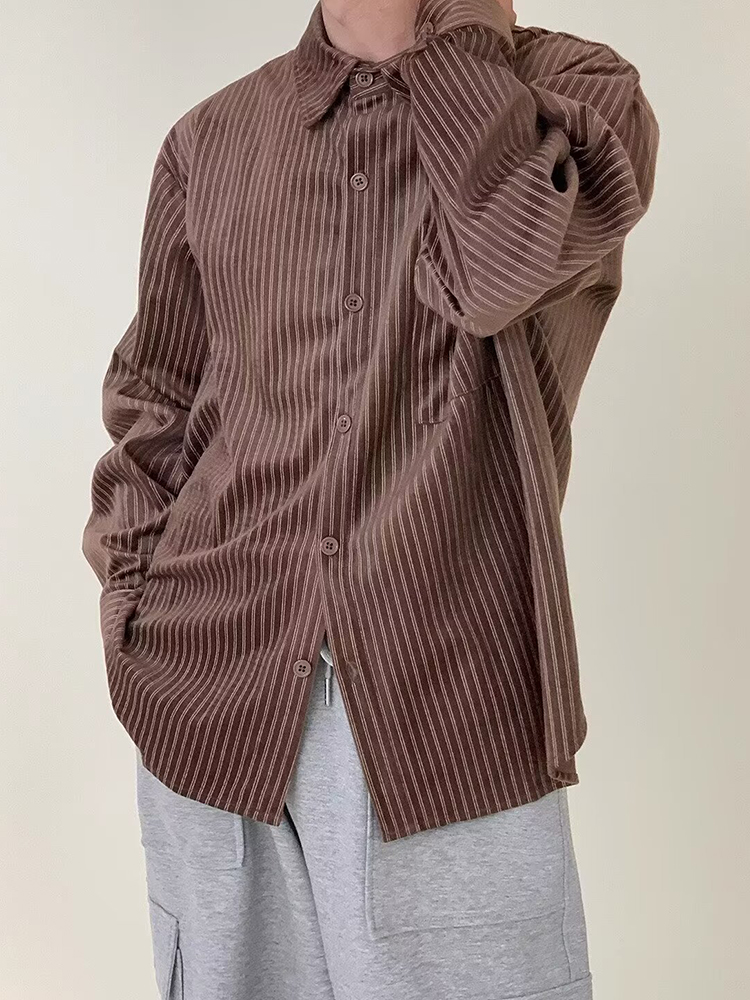 قمصان رجالية أنيقة بأكمام طويل - مراجعة Corduroy Button Up Shirt Men وسعره