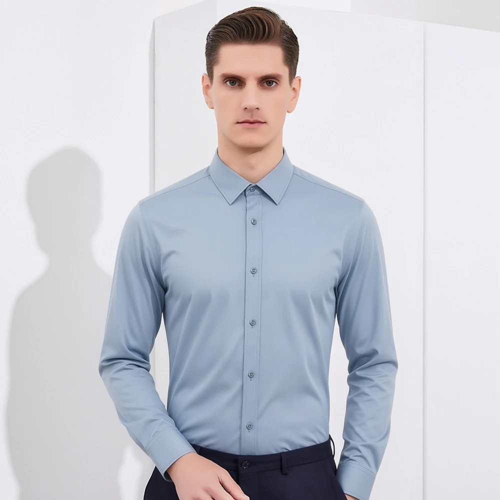 قميص رجالي رسمي غير قابل للكي، - مراجعة Breathable Bamboo Fiber Shirt Non Iron وسعره