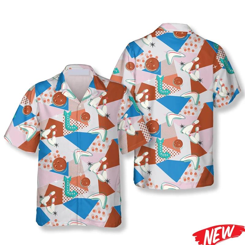 قميص هاواي كلاسيكي بنمط البولي - مراجعة Short Sleeve Bowling Shirt Retro وسعره