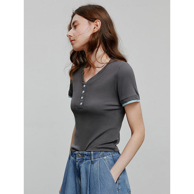 TOYOUTH تي شيرت نسائي قصير الأ - مراجعة T-Shirts وسعره