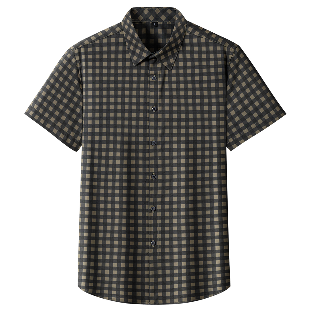 قميص رجالي صيفي بأكمام قصيرة غ - مراجعة Breathable Bamboo Fiber Shirt Non Iron وسعره