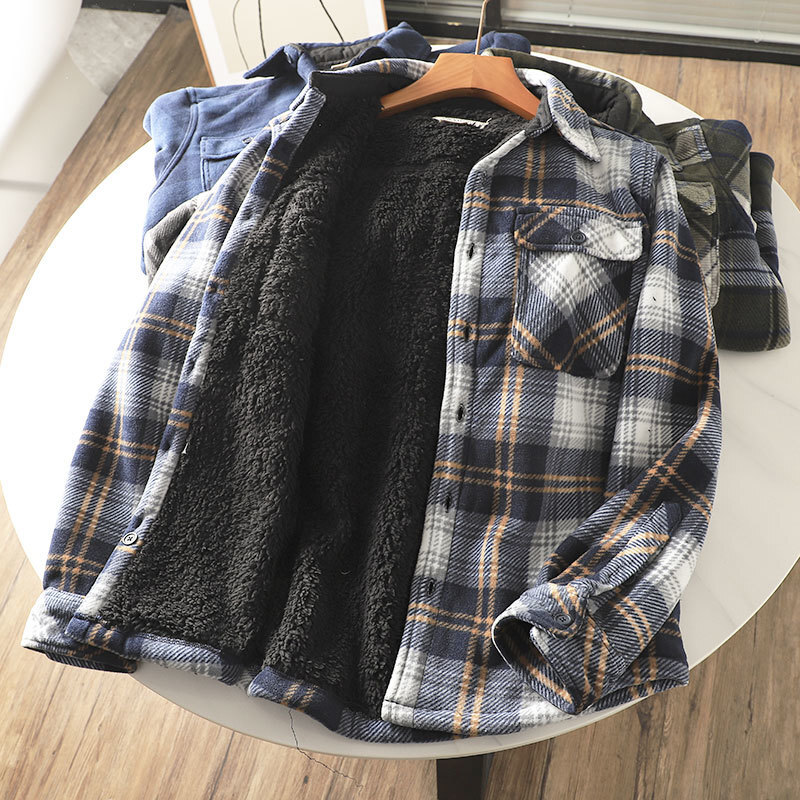 الرجال الثقيلة الفانيلا منقوشة - مراجعة Flannel Plaid Shirt Heavy Weight وسعره