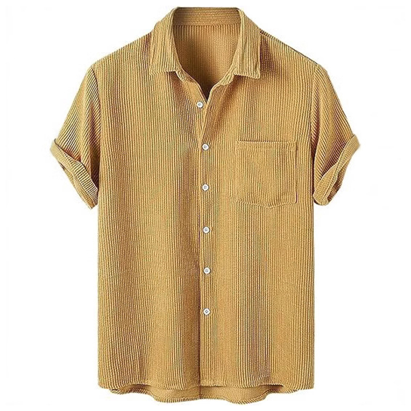 قمصان رجالي غير رسمية لربيع وص - مراجعة Corduroy Button Up Shirt Men وسعره
