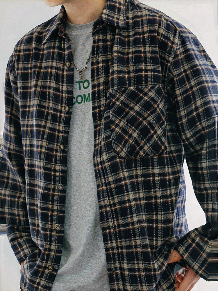 ‌ اليابانية خمر الوزن الثقيل ا - مراجعة Flannel Plaid Shirt Heavy Weight وسعره