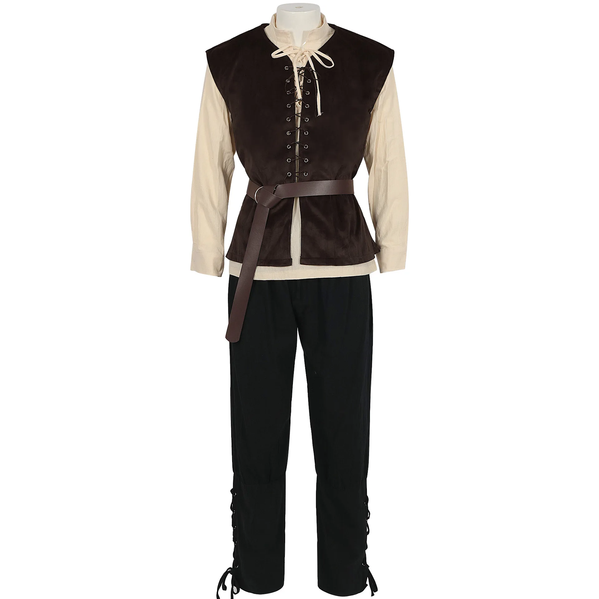 قمصان القرون الوسطى القوطية St - مراجعة Medieval Gothic Lace Up Pirate Shirt وسعره