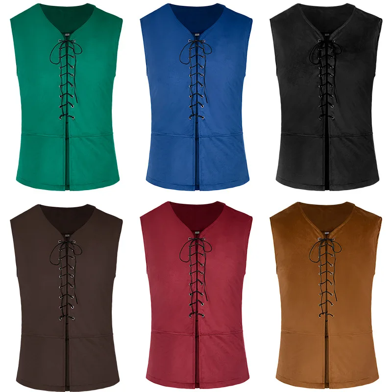 قمصان القرون الوسطى القوطية St - مراجعة Medieval Gothic Lace Up Pirate Shirt وسعره