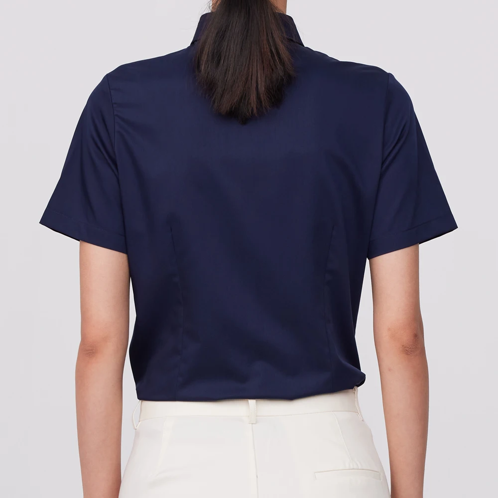 بلوزة نسائية قصيرة الأكمام غير - مراجعة Breathable Bamboo Fiber Shirt Non Iron وسعره