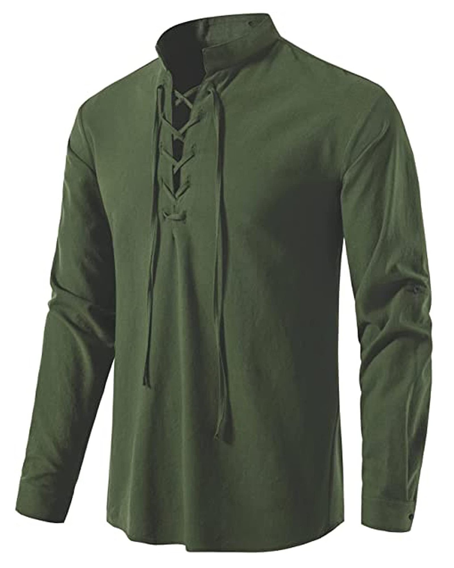 قميص رجالي من القطن والكتان بت - مراجعة Mens Linen Shirt Long Sleeve وسعره