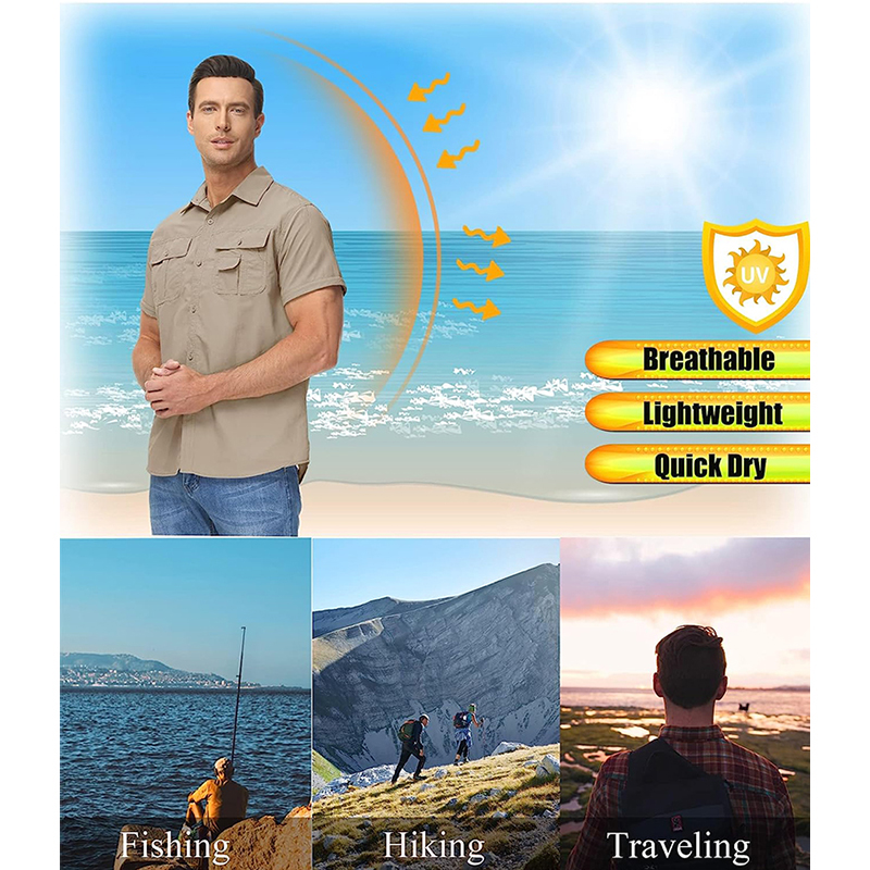 TRVLWEGO الرجال قميص المشي لمس - مراجعة Tactical Military Shirt Cargo وسعره