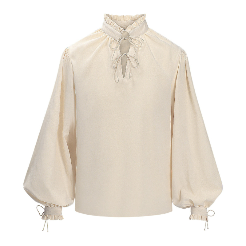 قميص قراصنة من العصر النهضة لل - مراجعة Medieval Gothic Lace Up Pirate Shirt وسعره