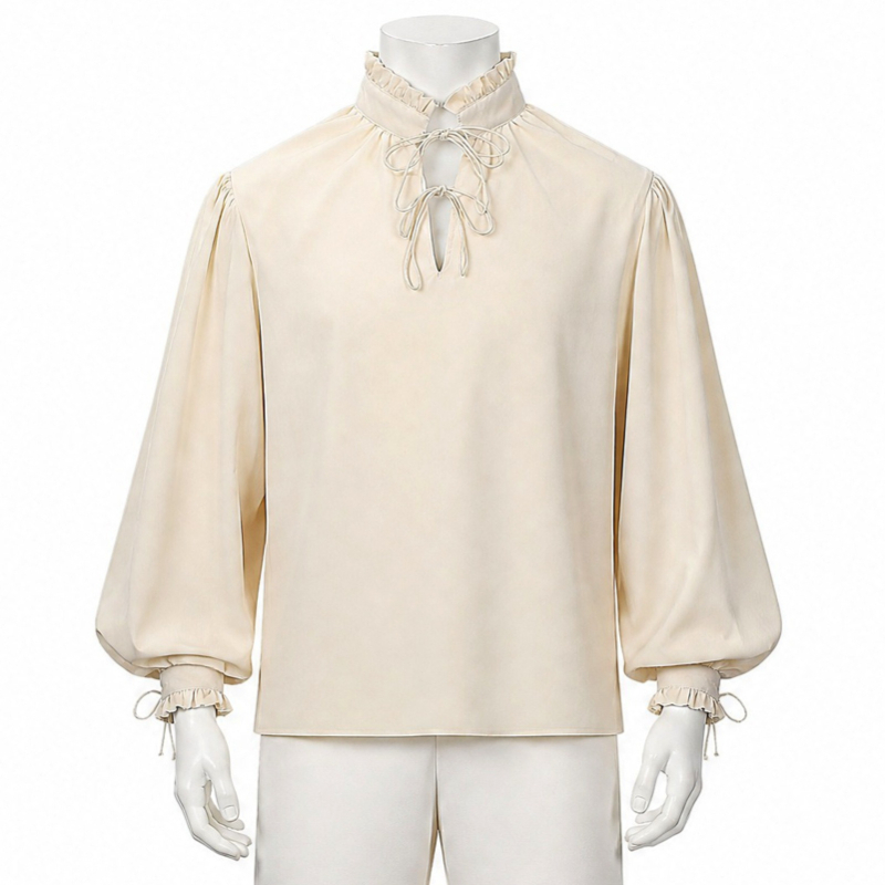 قميص قراصنة من العصر النهضة لل - مراجعة Medieval Gothic Lace Up Pirate Shirt وسعره