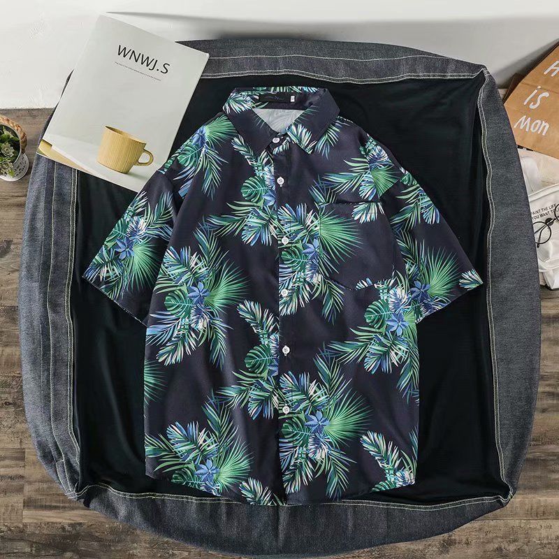 قميص رجالي Vintage بأكمام قصير - مراجعة Vintage Hawaiian Floral Shirt وسعره