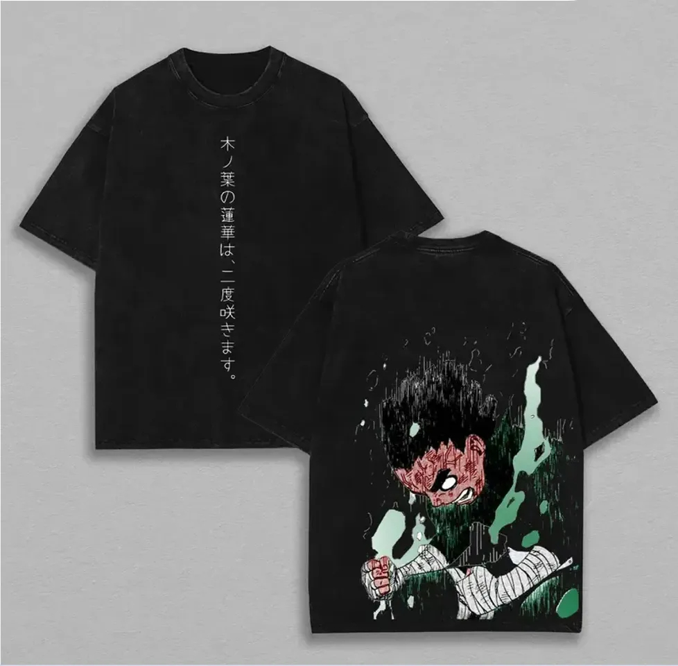تي شيرت روك لي ناروتو رجالي، ب - مراجعة Acid Wash Vintage Graphic T Shirt وسعره