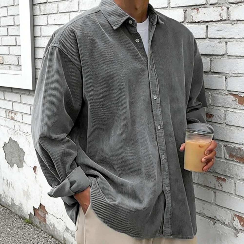 قميص رجالي جديد من قماش الكورد - مراجعة Corduroy Button Up Shirt Men وسعره