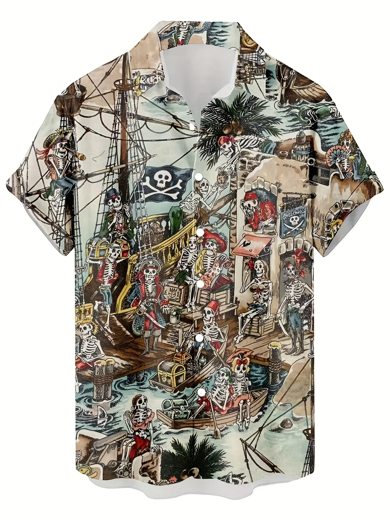 قمصان هاواي رجالية كلاسيكية بط - مراجعة Vintage Hawaiian Floral Shirt وسعره