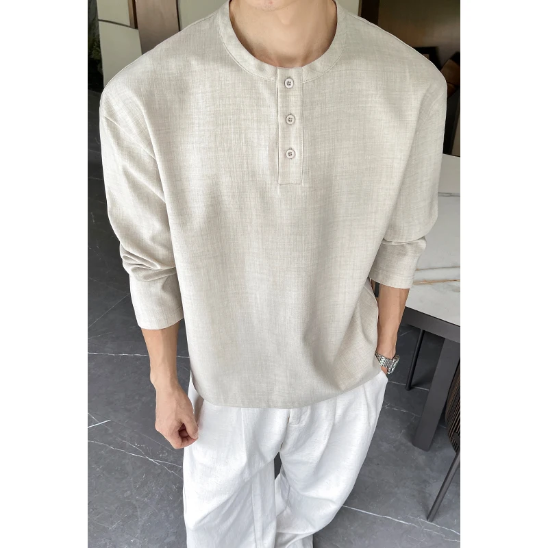 قميص رجالي كاجوال من الكتان ال - مراجعة Mens Linen Shirt Long Sleeve وسعره