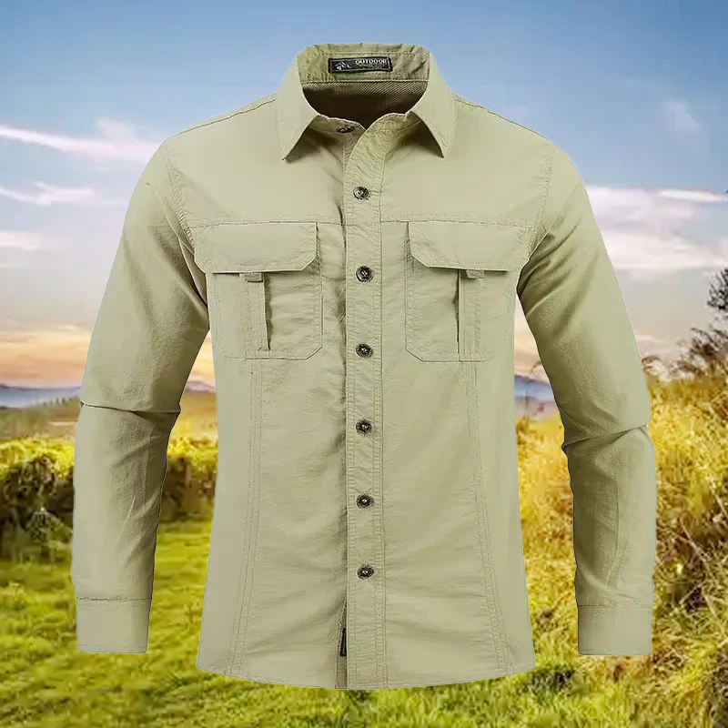5XL الرجال خفيفة الوزن التجفيف - مراجعة Tactical Military Shirt Cargo وسعره