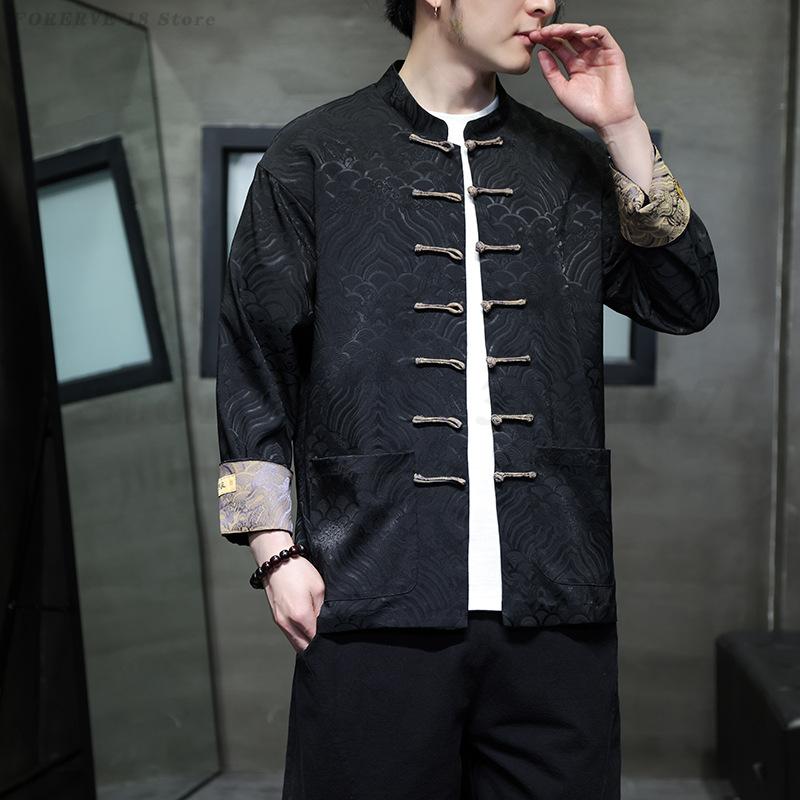 حجم كبير 5XL الرجال تانغ دعوى  - مراجعة Mens Linen Shirt Long Sleeve وسعره
