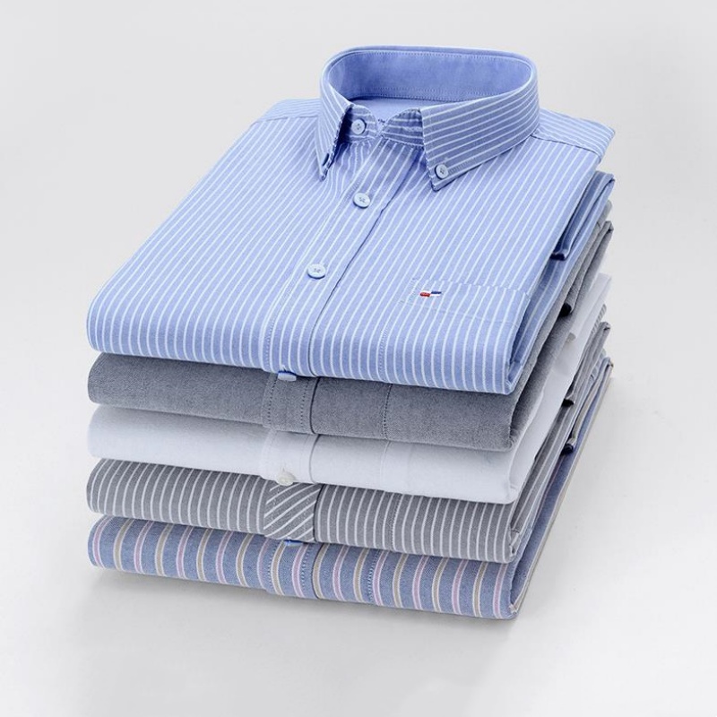 قميص أكسفورد رجالي بأكمام طويل - مراجعة Oxford Cotton Casual Shirt Business وسعره