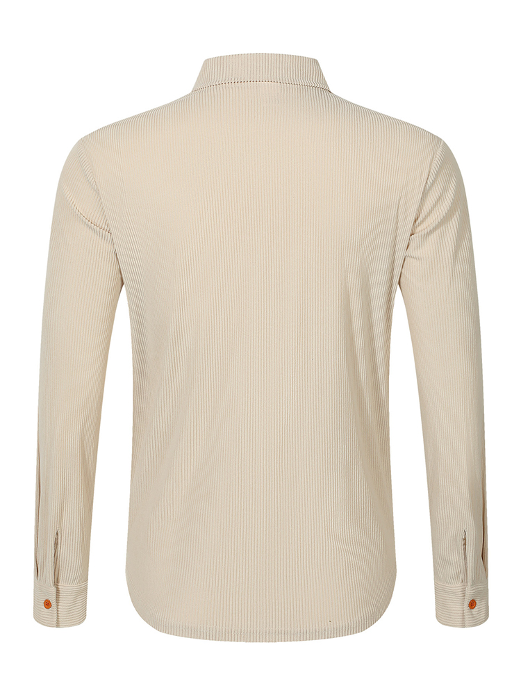 سترة قميص سروال قصير للرجال غي - مراجعة Corduroy Button Up Shirt Men وسعره