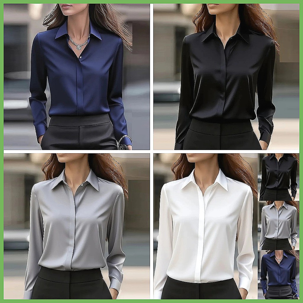 بلوزة نسائية جديدة للمكتب بأكم - مراجعة Shirts وسعره