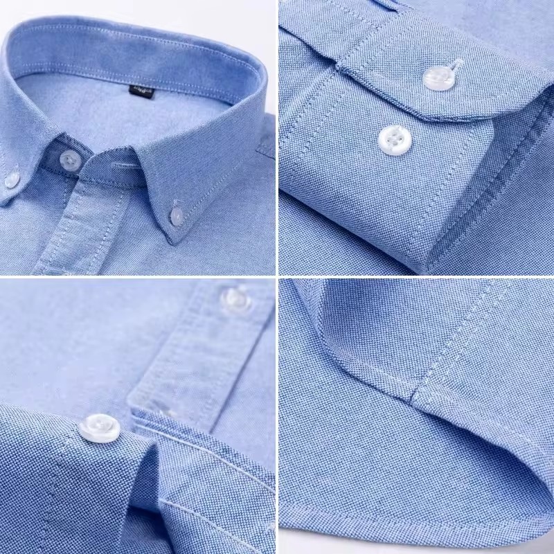 زائد 5XL 6XL رجل أكسفورد قمصان - مراجعة Oxford Cotton Casual Shirt Business وسعره