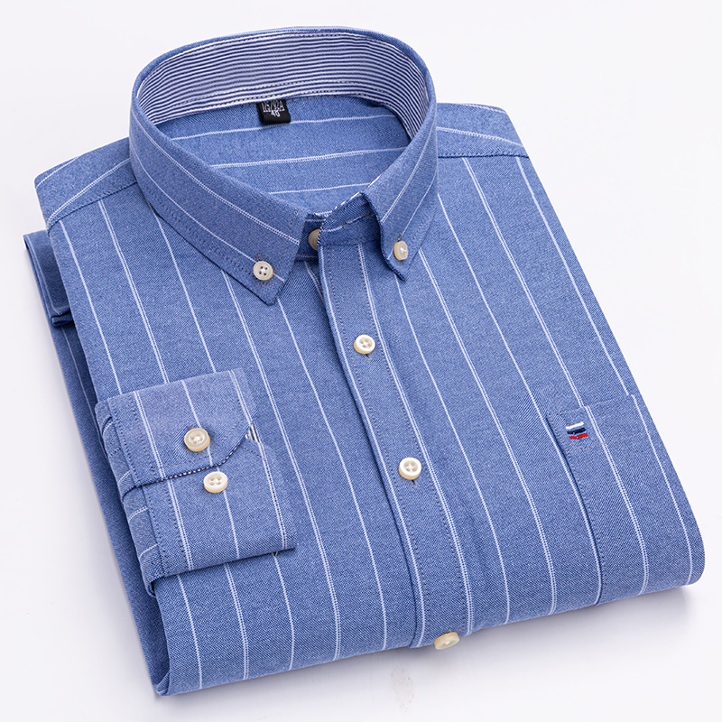 قمصان رجالية عادية قطن أكسفورد - مراجعة Oxford Cotton Casual Shirt Business وسعره