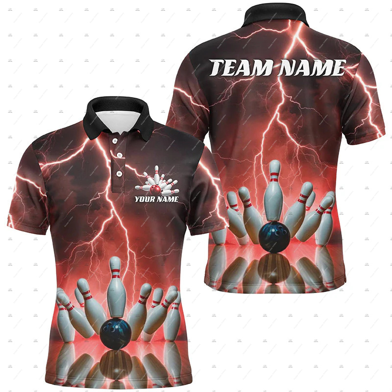 قمصان بولو صيفية بأكمام قصيرة  - مراجعة Short Sleeve Bowling Shirt Retro وسعره