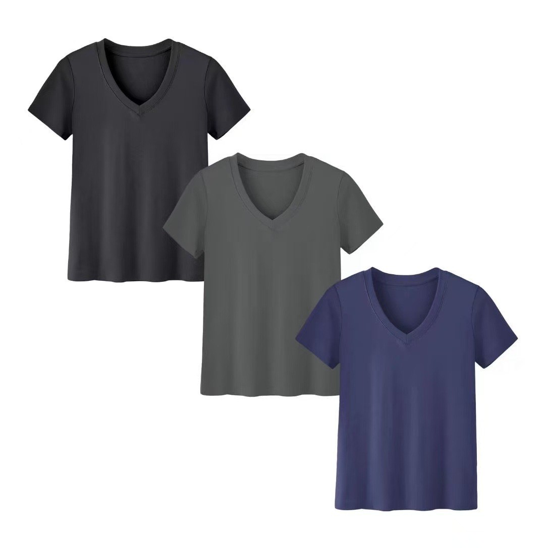 طقم نسائي كاجوال برقبة عالية و - مراجعة T-Shirts وسعره
