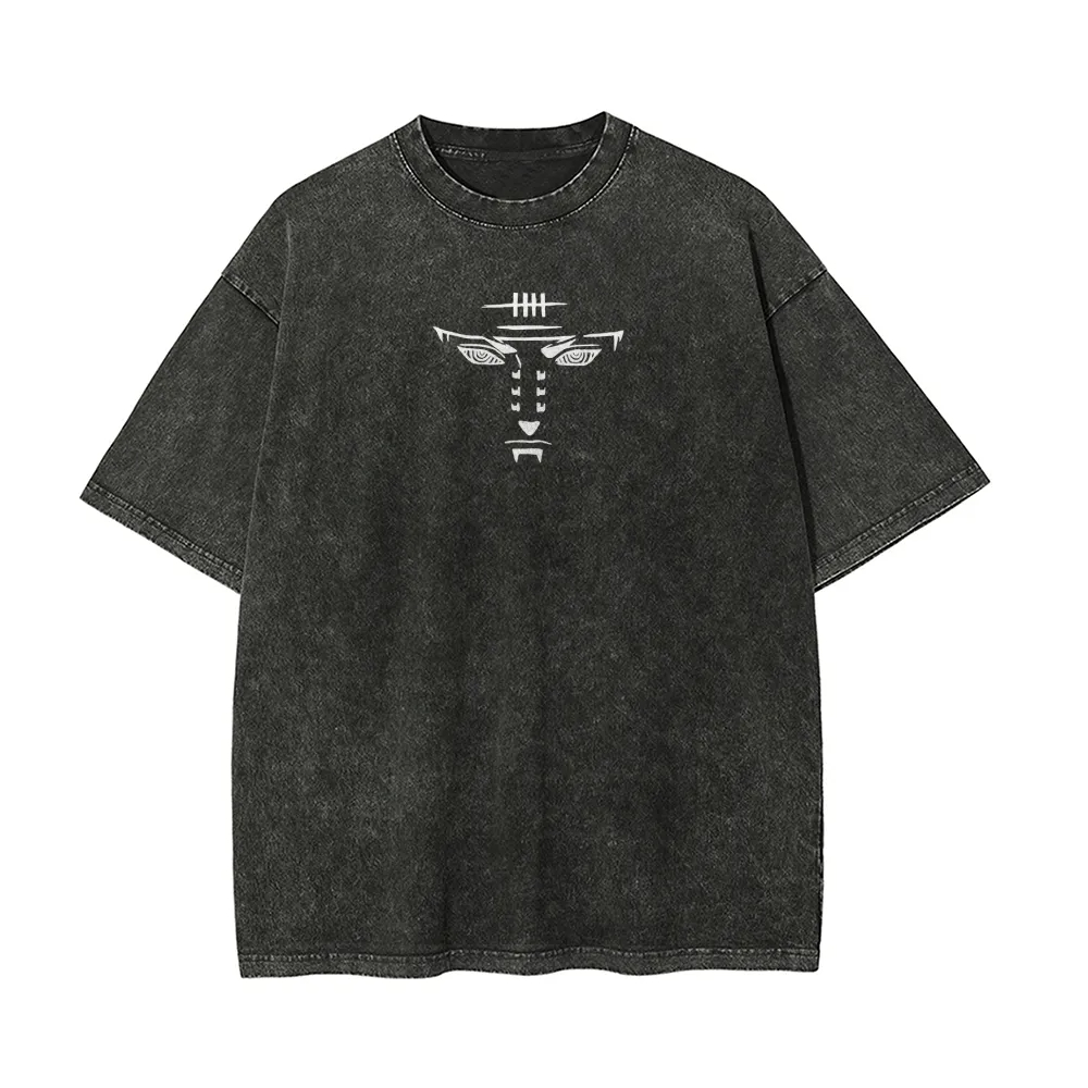 تي شيرت ناروتو بتصميم رينجان أ - مراجعة Acid Wash Vintage Graphic T Shirt وسعره