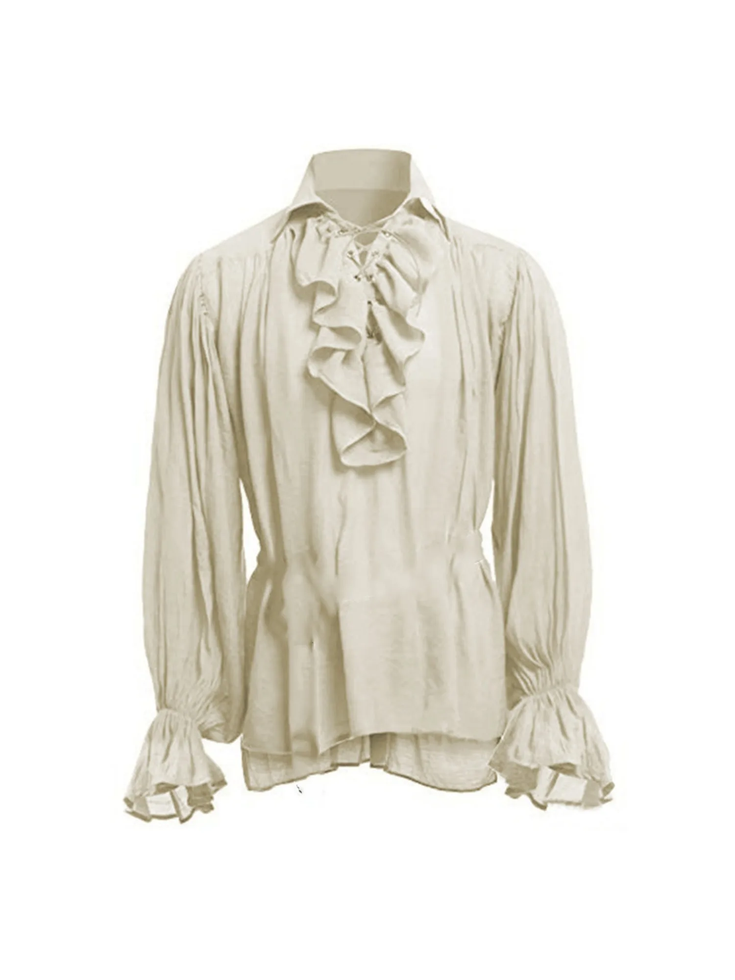 الرجال القراصنة قميص مصاص دماء - مراجعة Medieval Gothic Lace Up Pirate Shirt وسعره