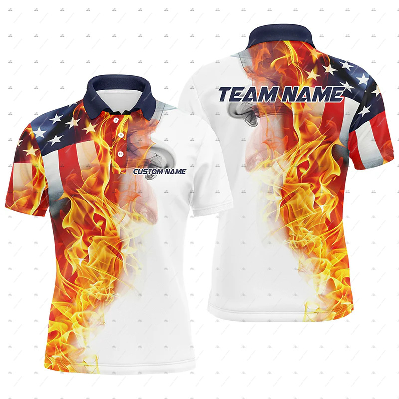 قمصان بولو صيفية بأكمام قصيرة  - مراجعة Short Sleeve Bowling Shirt Retro وسعره