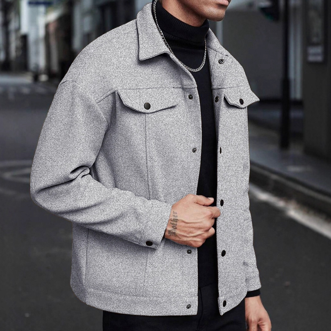 جاكيت رجالي من مزيج الصوف بياق - مراجعة Jackets وسعره