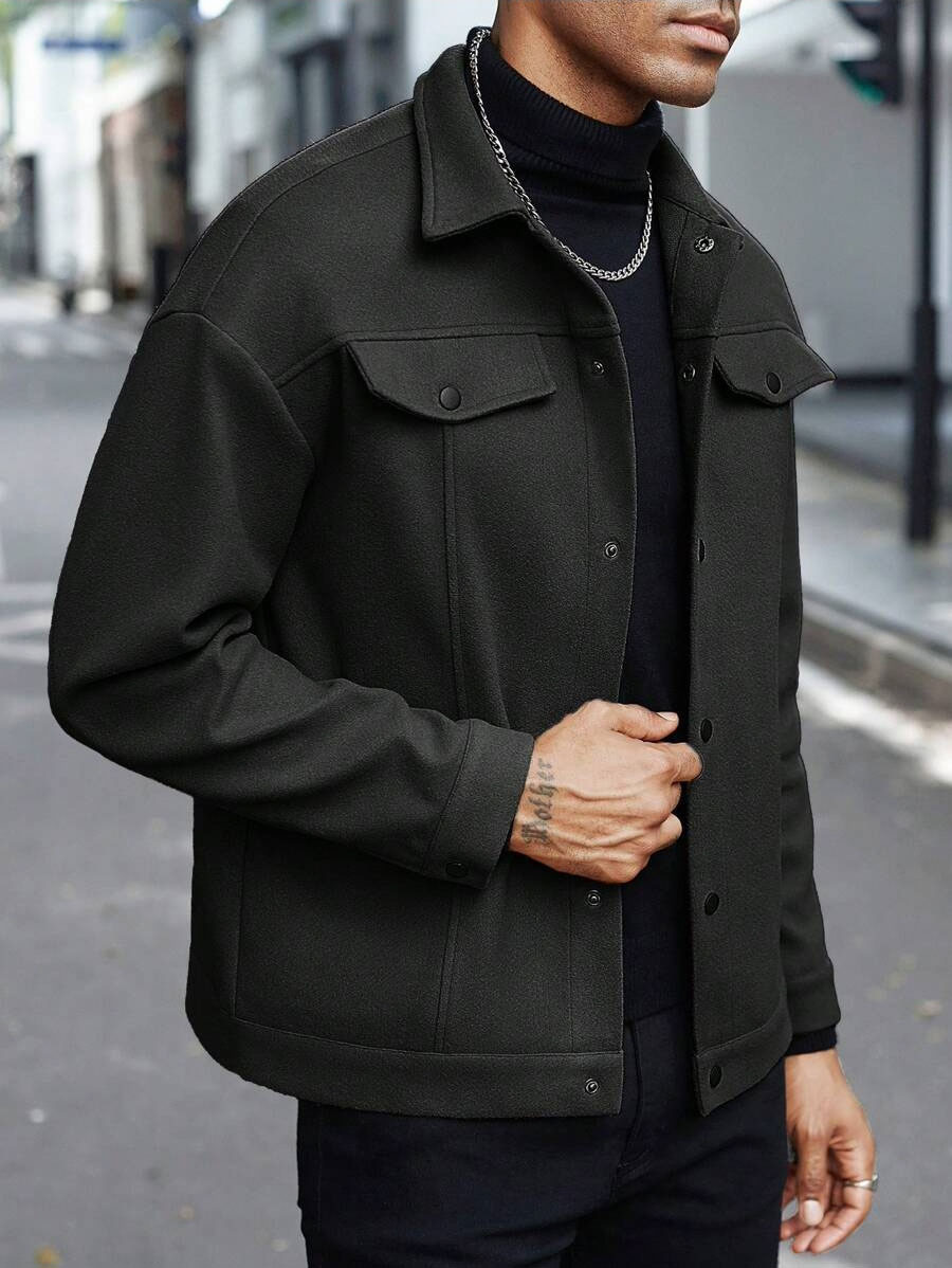 جاكيت رجالي من مزيج الصوف بياق - مراجعة Jackets وسعره